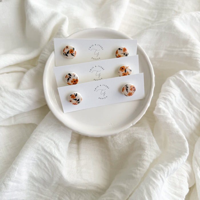 Single Stud- Autumn Floral| Earring Set