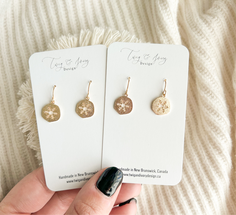 Mini Snowflake Dangle | Earring Set