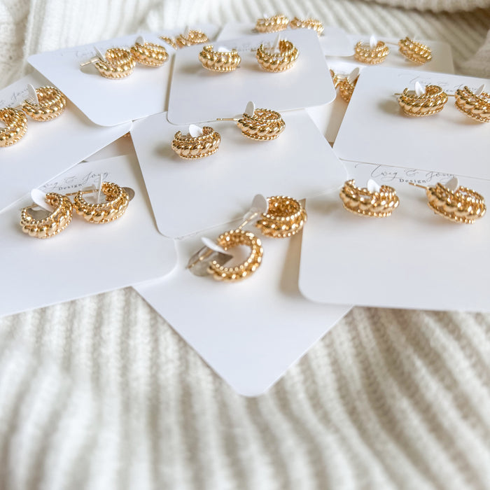 2.0 Triple Link Hoops | Earring Set