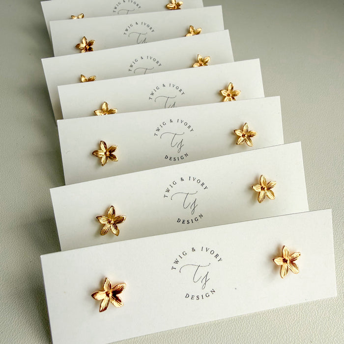 Wildflower Studs| Gold Statement