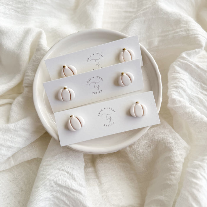 Mini Pumpkin Stud Earrings | Single Pack