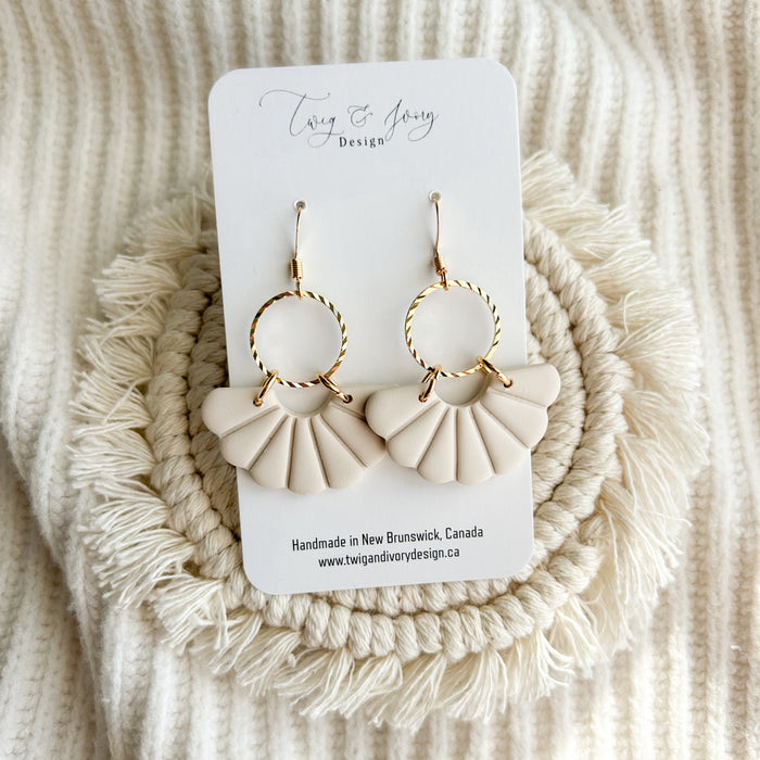 Christina Dangle Earrings | Ivory