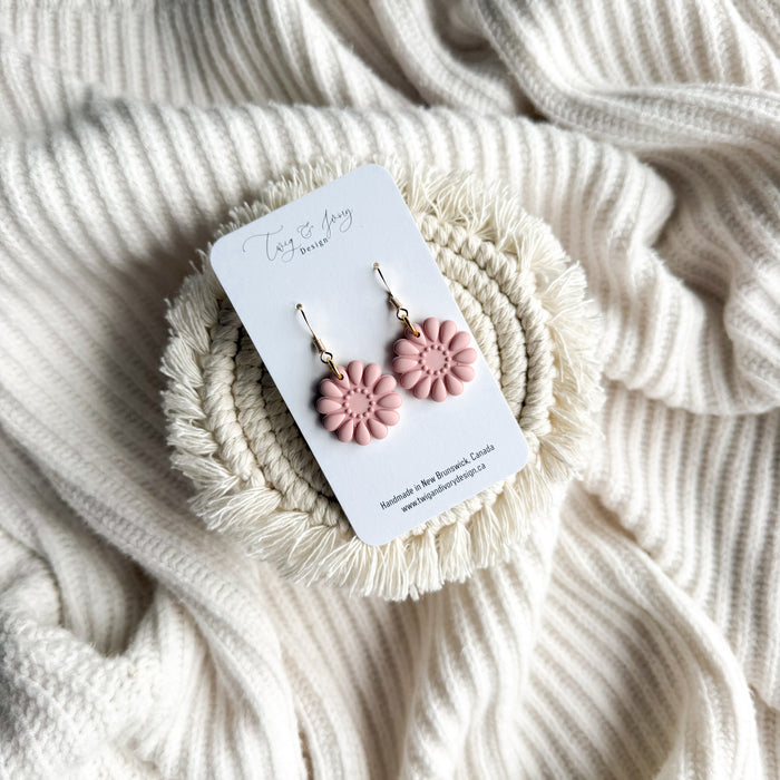 September Blooms Dangle Earrings | Blush Pink