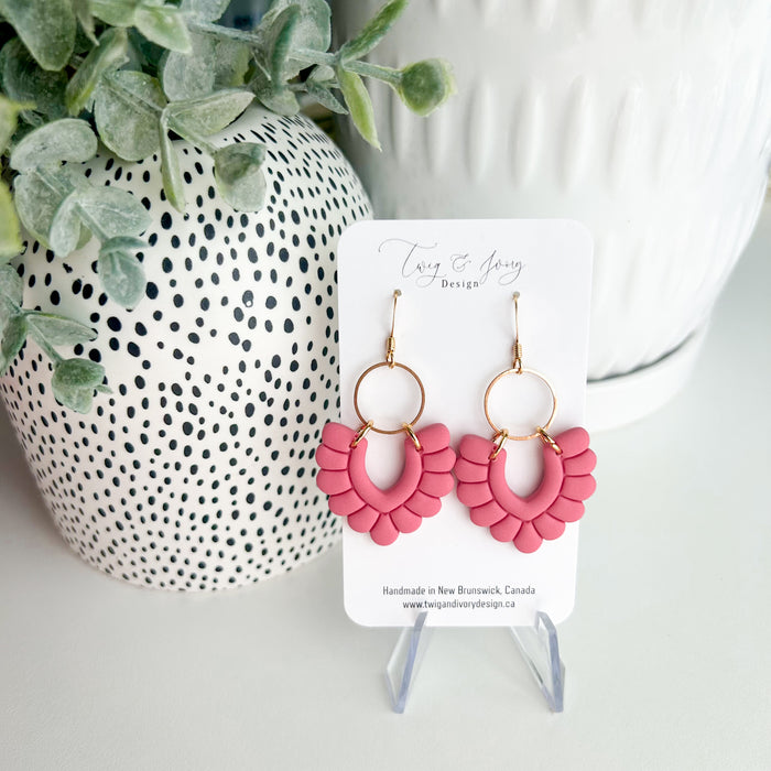 Vicki Dangle Earrings | Hot Pink