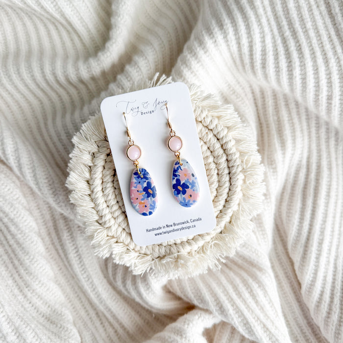Blossom Breeze Dangle Earrings | Resin Gloss