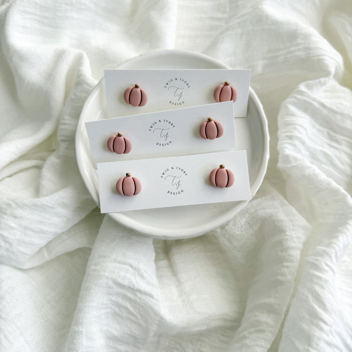 Mini Pumpkin Stud Earrings | Single Pack
