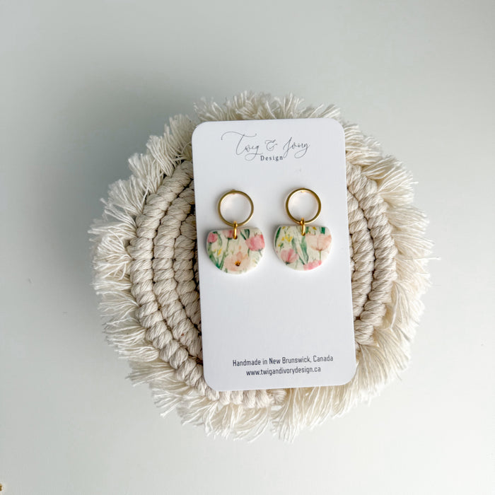 Cindy Dangle Earrings| Fresh Cut Tulips