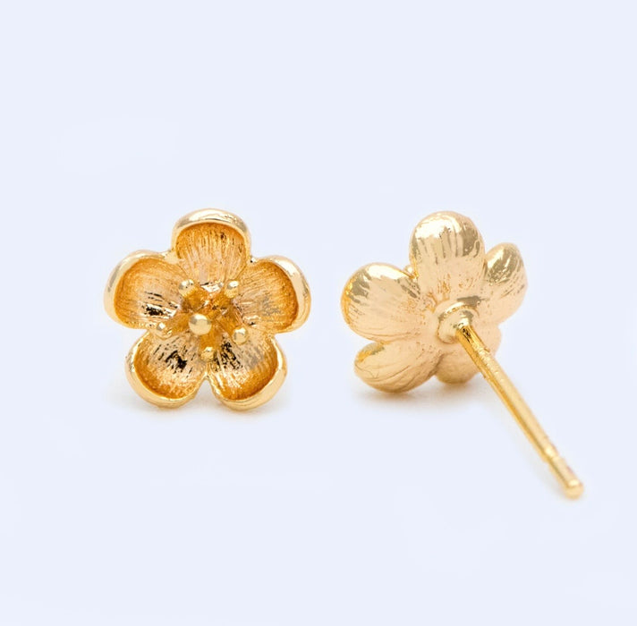 Mini Blossoms| Gold Statement Stud