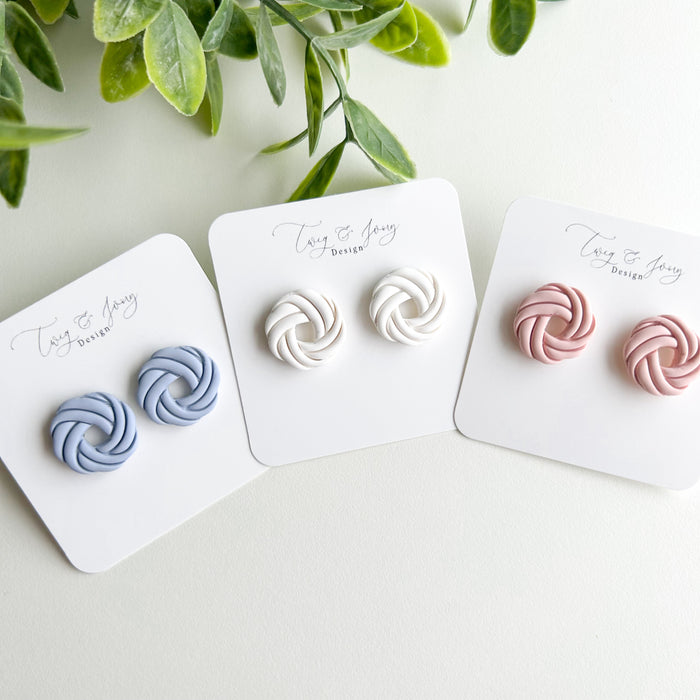Knotted | Statement Stud Earrings