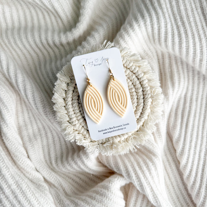 Luna Dangle Earrings | Butter Yellow