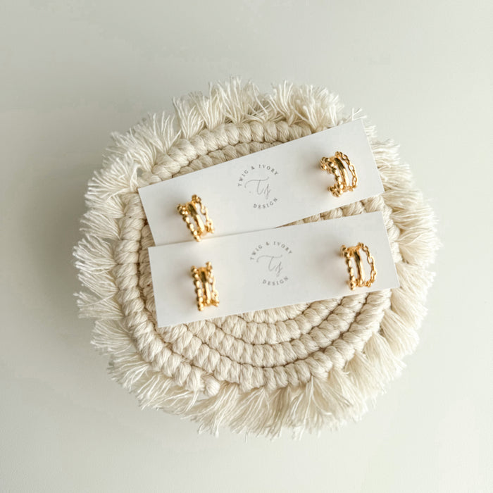 Triple Link Hoops | Earring Set