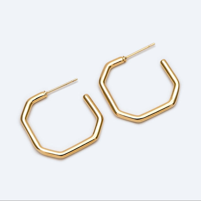Square Hoops - Gold| Earring Set