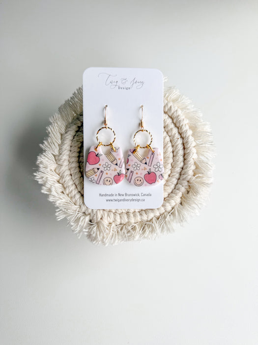 Apple Of My Eye Dangle Earrings | Resin Gloss